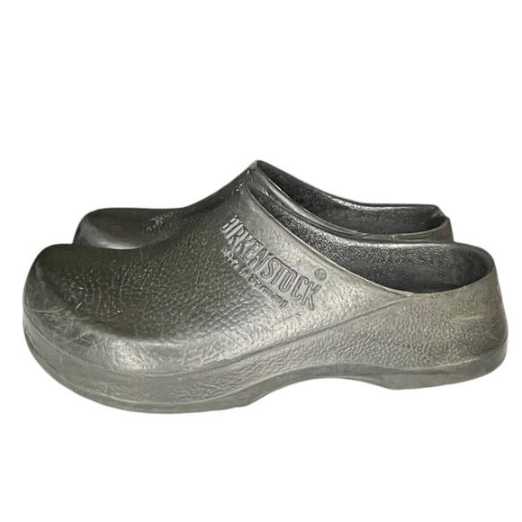 Birkenstock Shoes - Womens Birkenstock Profi-Birki Slip-On Rubber Mule Clog Shoes Size 39 Black